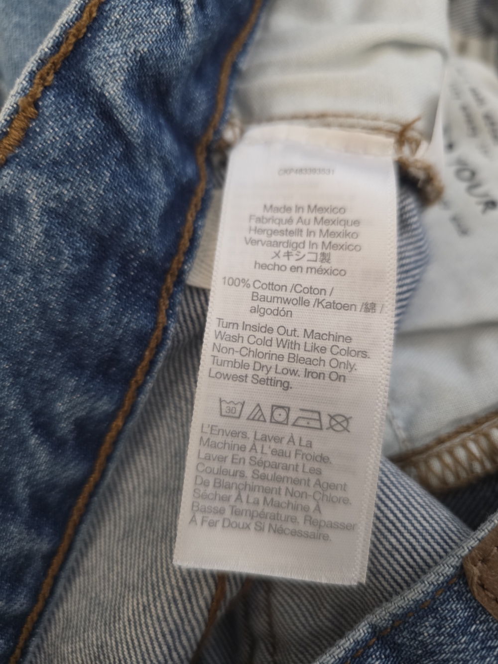 Madewell Low Slung Baggy Denim Jeans 27 Tall - Picture 13 of 16